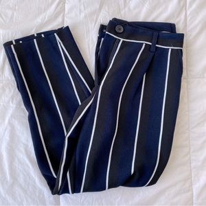 Who What Wear pinstriped ankle length pants